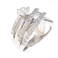 プラチナダイヤモンドリング 0．441ct・I・VS2・GOOD