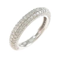 K18WG パヴェ ダイヤモンドリング