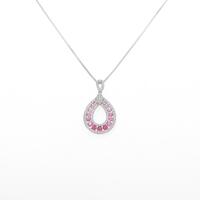 PT ピンクサファイヤネックレス