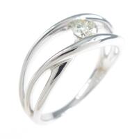 K18WG ダイヤモンドリング