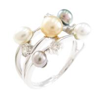 K18WG パールリング