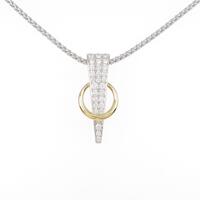 K18YG／PT／K18WG ダイヤモンドネックレス