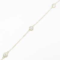 【リメイク】K18YG ダイヤモンドブレスレット