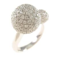 K18WG パヴェ ダイヤモンドリング