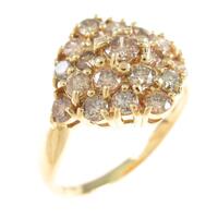 K18YG ダイヤモンドリング