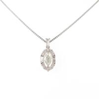 K18WG ダイヤモンドネックレス