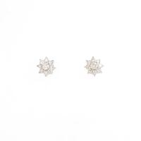 K18WG ダイヤモンドピアス