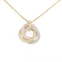 K18YG／PT／K18PG ダイヤモンドネックレス