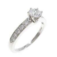 ティファニー ビーズセッティング リング 0．46ct・F・VS1