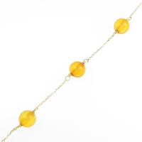 K18YG コハクブレスレット