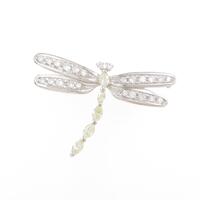 PT／K18WG トンボ ダイヤモンドブローチ
