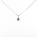 K18YG／750YG エメラルドネックレス