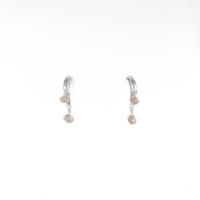 K18WG ダイヤモンドピアス