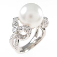 PT リボン シロチョウパールリング