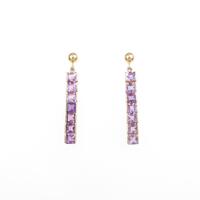 K18YG アメジストピアス