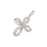 K18WG ダイヤモンドペンダント