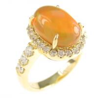 K18YG オパールリング