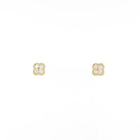 【リメイク】K18YG フラワー ダイヤモンドピアス