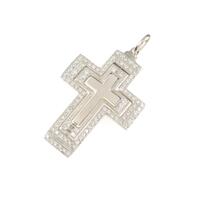 K18WG クロス ペンダント