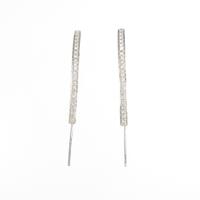 K18WG ダイヤモンドピアス