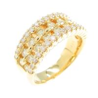 K18YG ダイヤモンドリング