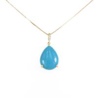 K18YG トルコイシネックレス