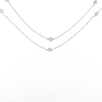 K18WG ダイヤモンドネックレス