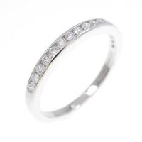 ティファニー ハーフサークル チャネルセッティング リング