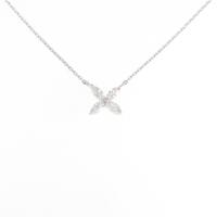 【リメイク】K18WG フラワー ダイヤモンドネックレス