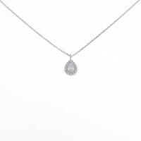 4゜C ダイヤモンドネックレス 0．152ct・E・SI1