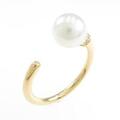 K18YG アコヤパールリング