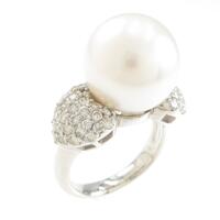 PT ハート シロチョウパールリング