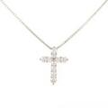 タサキ クロス ダイヤモンドネックレス