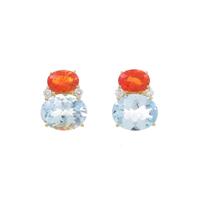 KIKI カラーストーン ピアス