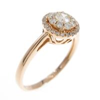 K18PG ダイヤモンドリング