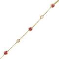【リメイク】K18YG ルビーブレスレット