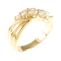 K18YG ダイヤモンドリング