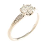 プラチナダイヤモンドリング 0．534ct・F・SI1・GOOD