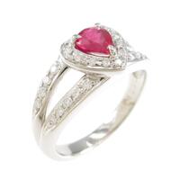 PT ハート ルビーリング