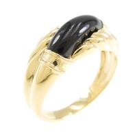 K18YG オニキスリング
