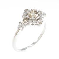 K18WG ダイヤモンドリング