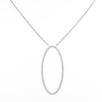 ティファニー メトロ オーバル ミディアム ネックレス