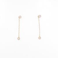 K18PG 2WAY ダイヤモンドピアス