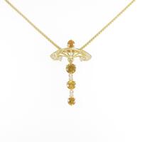 K18YG スフェーンネックレス