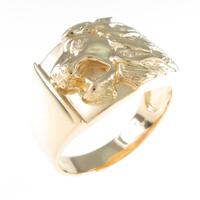 K18YG ライオン ダイヤモンドリング