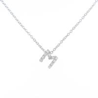 ポンテヴェキオ イニシャルM ダイヤモンドネックレス