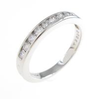 ティファニー ハーフサークル チャネルセッティング リング