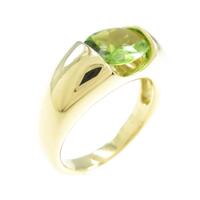 K18YG ペリドットリング