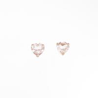 K18PG ハート ゴッシェナイトピアス
