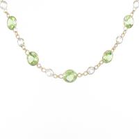 K18YG ペリドットネックレス